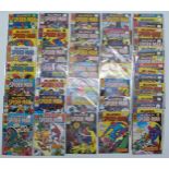 Fifty Marvel Spider-Man comic books dating from 1978-79.