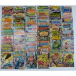 Sixty Silver and Bronze age Marvel and DC comics with superhero and horror themes including Thor,