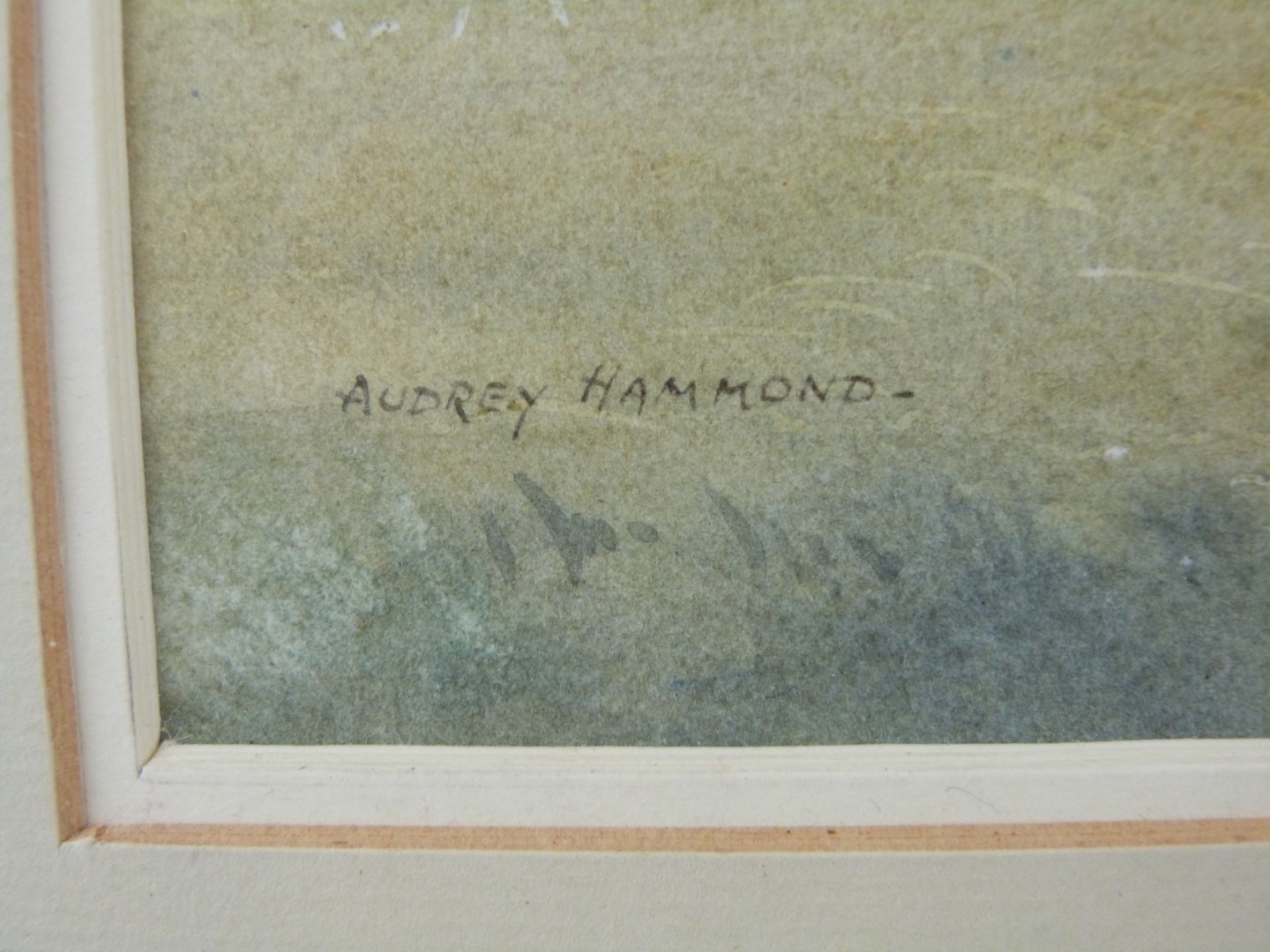 Audrey Hammond (British 20thC) pair of watercolours of Cotswold house and hamlet, both signed - Image 4 of 6