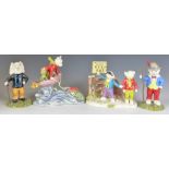 Four Royal Doulton Rupert the Bear figures in boxes comprising Tempted To Trespass, Looking Like