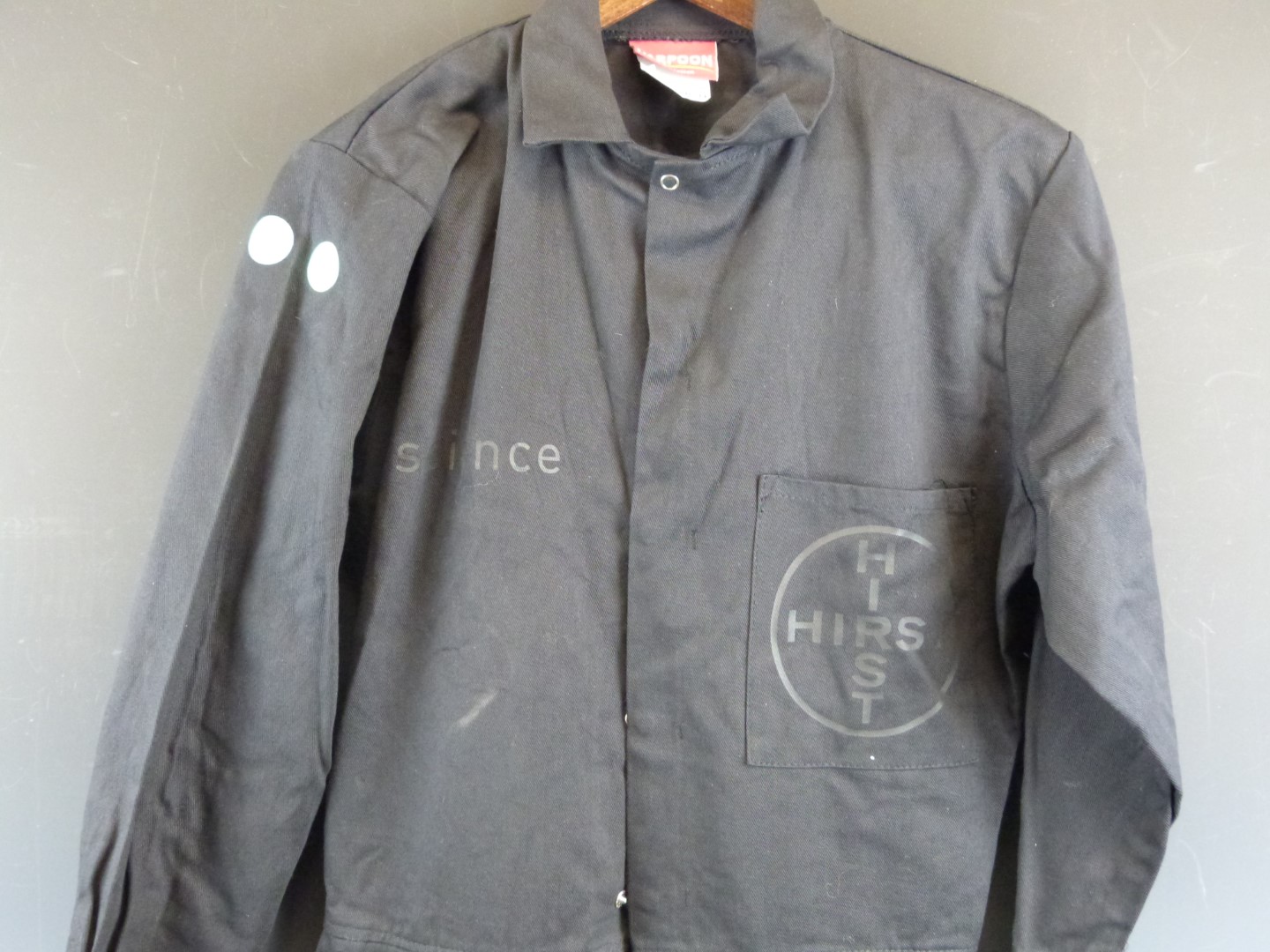 A black Damien Hirst/ Science boilersuit with spot design to sleeve and Hirst logos front and - Image 2 of 3