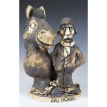 John Hughes 'World of Groggs' Dai Horse, signed by the artist to the base and dated 1981, one of two