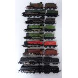 Nine Tri-ang, Hornby and similar 00 gauge model railway locomotives including transcontinental 2335,