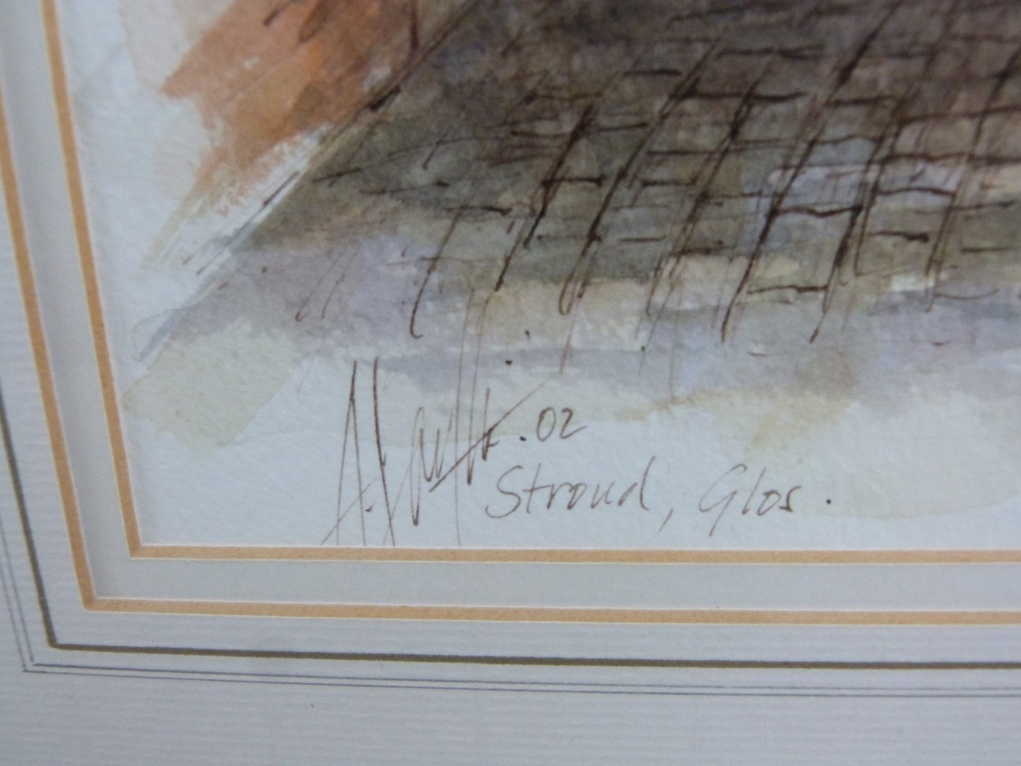 Alex Jawdokimov (b1937) pair of watercolours of Stroud town scenes, both signed lower left and dated - Image 5 of 6