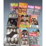 Beatles memorabilia, mostly 1960s including magazines, scrapbooks, large piece of unused wallpaper
