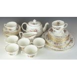 Approximately 34 pieces of Minton dinner and decorative ware decorated in the Marlow pattern