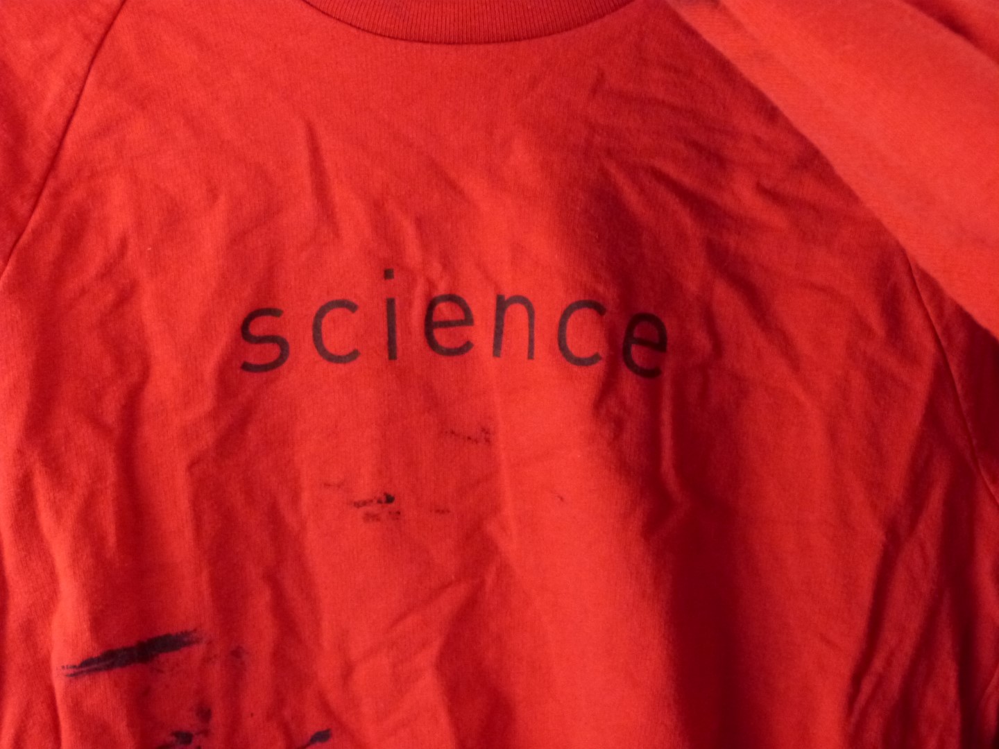 Three red Damien Hirst/ Science sweatshirts with Hirst spot design to sleeves and logos front and - Image 2 of 3