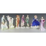 Seven boxed Royal Doulton figurines Mary (1992 figure of the year), Daisy, Harriet, Eve, Phillipa,