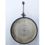 T Cooke & Sons Ltd, London, York and Cape Town, No 614 dial barometer, marked compensated to