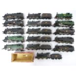 Sixteen Tri-ang, Hornby and similar 00 gauge model railway locomotives including Southern, BR etc.