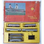 Tri-ang 00 gauge model railway passenger train set, RHX, in original box.