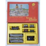 Tri-ang 00 gauge model railway goods train set, REX, in original box.