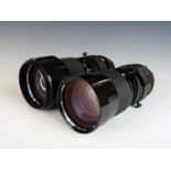 Two Vivitar 90-180mm 1:4.5 SLR camera lenses with Minolta mounts