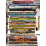 Fifty Gerry Anderson related annuals and books including Fireball XL5, Thunderbirds, Captain