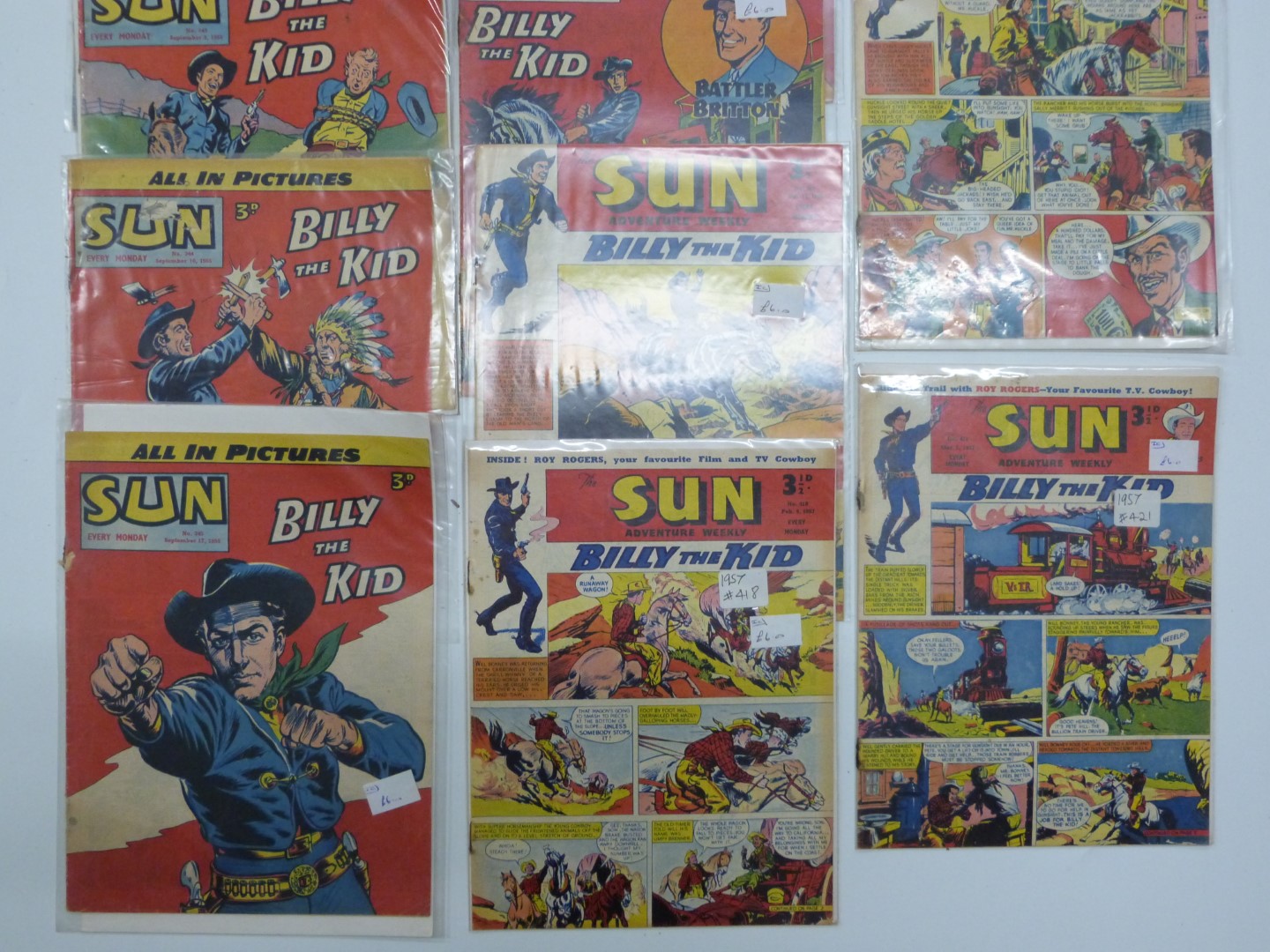 Fifteen Sun Weekly comic books dating from 1955-58. - Image 2 of 3