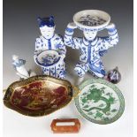 A collection of ceramics to include Carltonware Rouge Royale dish, Chinese dishes, Copenhagen