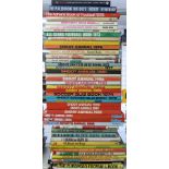 Forty-three football related annuals and books including FA, Shoot, The European Football Annual,
