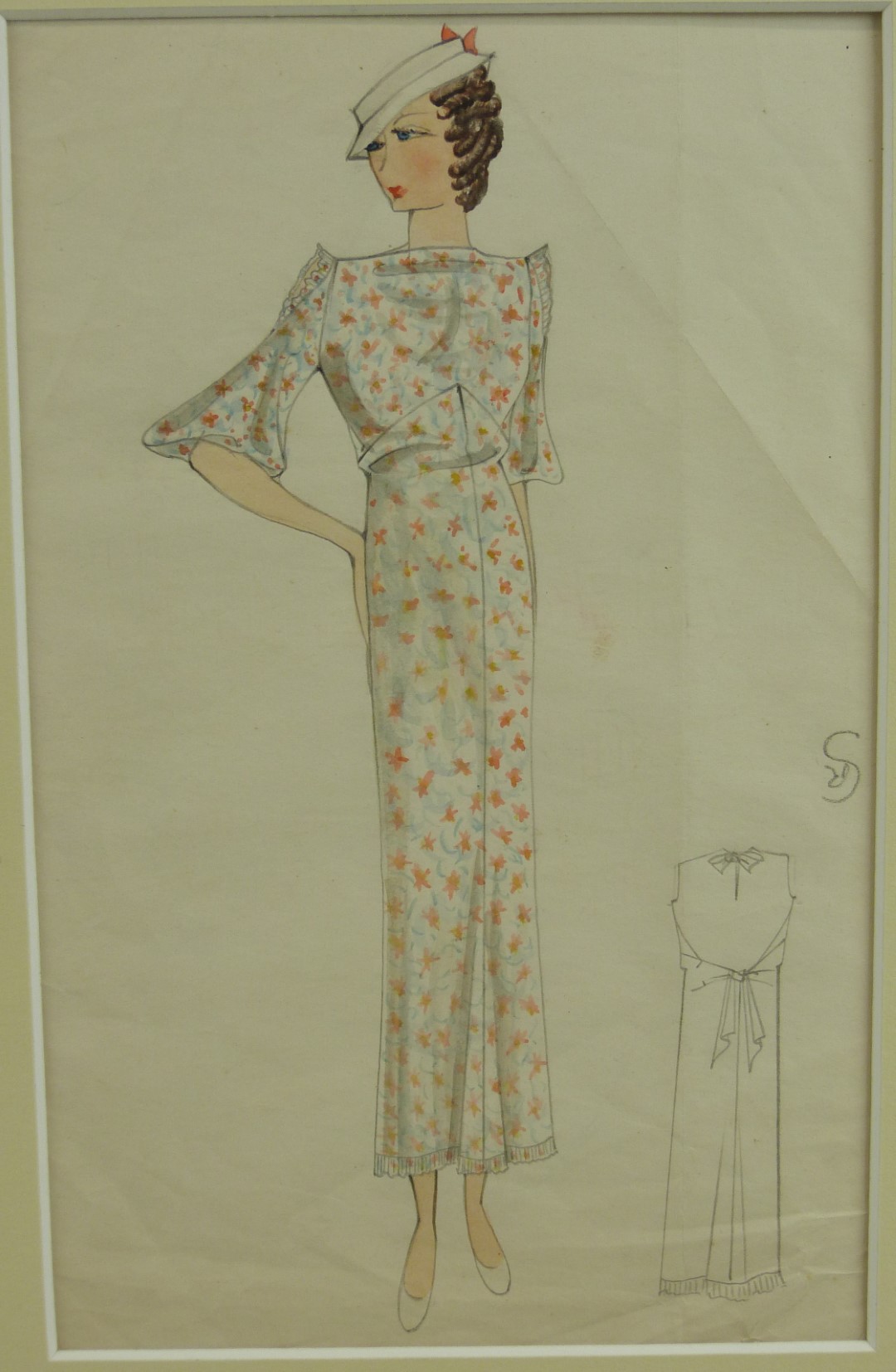 Art Deco fashion drawings - Image 3 of 8