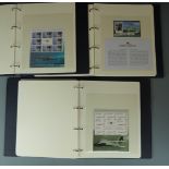 Three modern stamp albums 'History of the Royal Air Force Mint and Used Stamp Collection', many