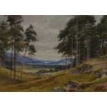 H Sutton Palmer (British 1854-1933) watercolour landscape 'A peep of the Grampians', signed lower