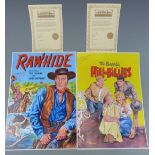 Two Walt Howarth signed limited edition original artwork prints Rawhide! featuring Eric Fleming