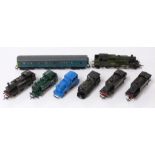 Eight Hornby, Tri-ang, Lima and similar 00 gauge model railway diesel and tank locomotives including