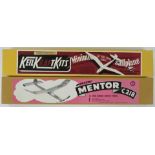 Two wooden model aeroplane kits Keil Kraft Minimoa Sailplane and Henry J Nichols London Mercury