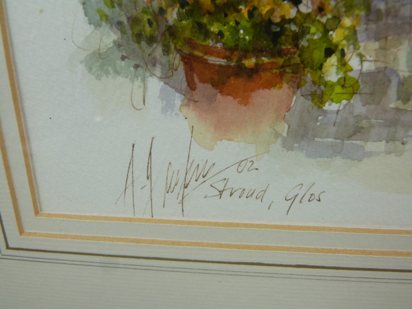 Alex Jawdokimov (b1937) pair of watercolours of Stroud town scenes, both signed lower left and dated - Image 3 of 6