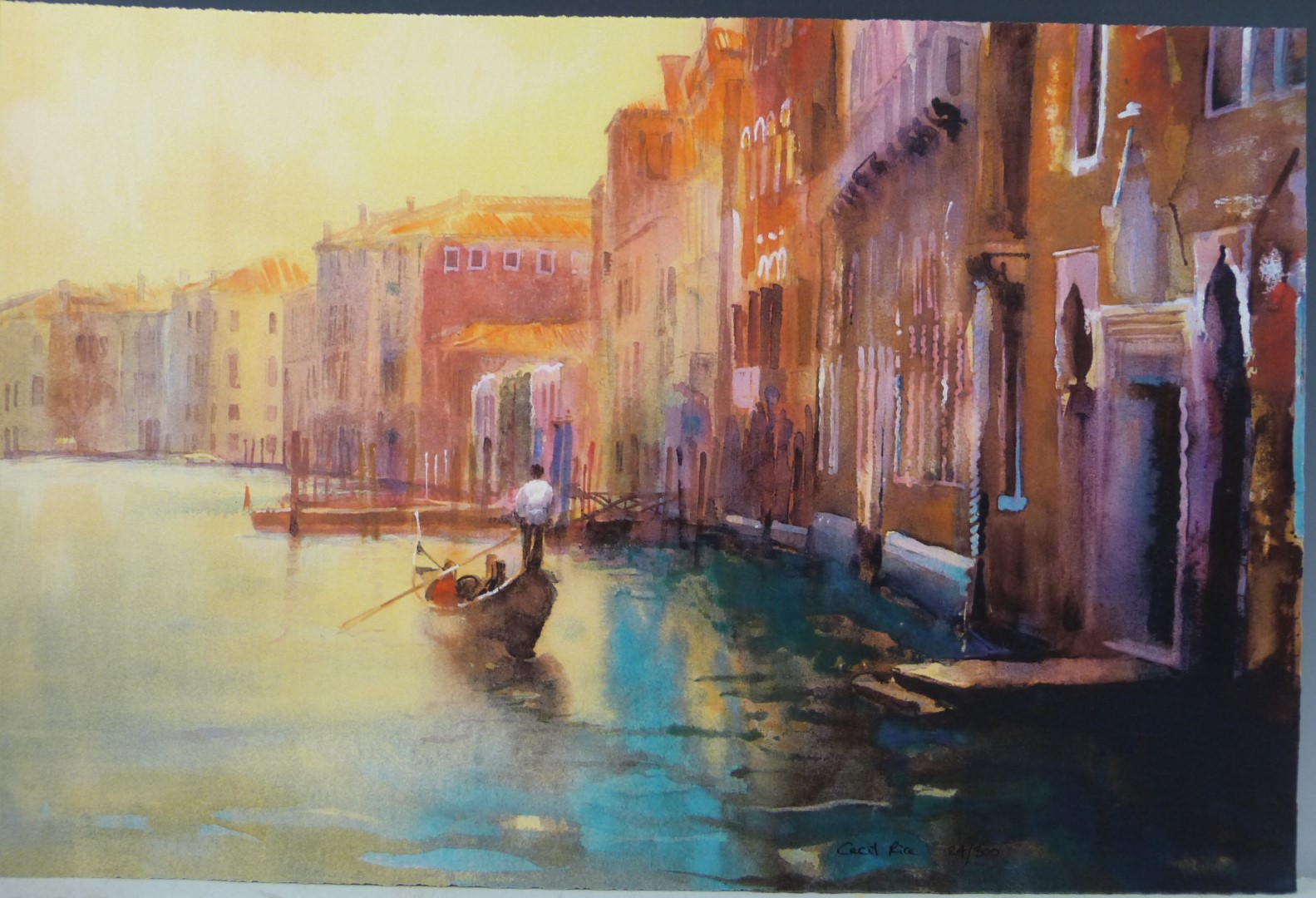 Cecil Rice (b1961) Venetian quartet, folio of four limited (of 300) edition prints of Venice, with - Image 7 of 13