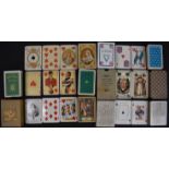 Six packs of WW1 and other commemorative packs of playing cards to include, Loring military