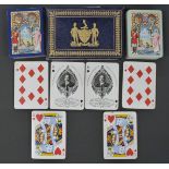 Double pack of Worshipful Company of Makers of Playing Cards playing cards, 1911 with Indian