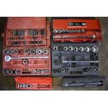 Socket sets, torque wrenches and accessories from 1/4 inch to 3/4 inch drive PLEASE NOTE this lot is