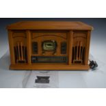 Seal DB056146 music centre with turntable, radio, CD, with original box and wrapping, possibly