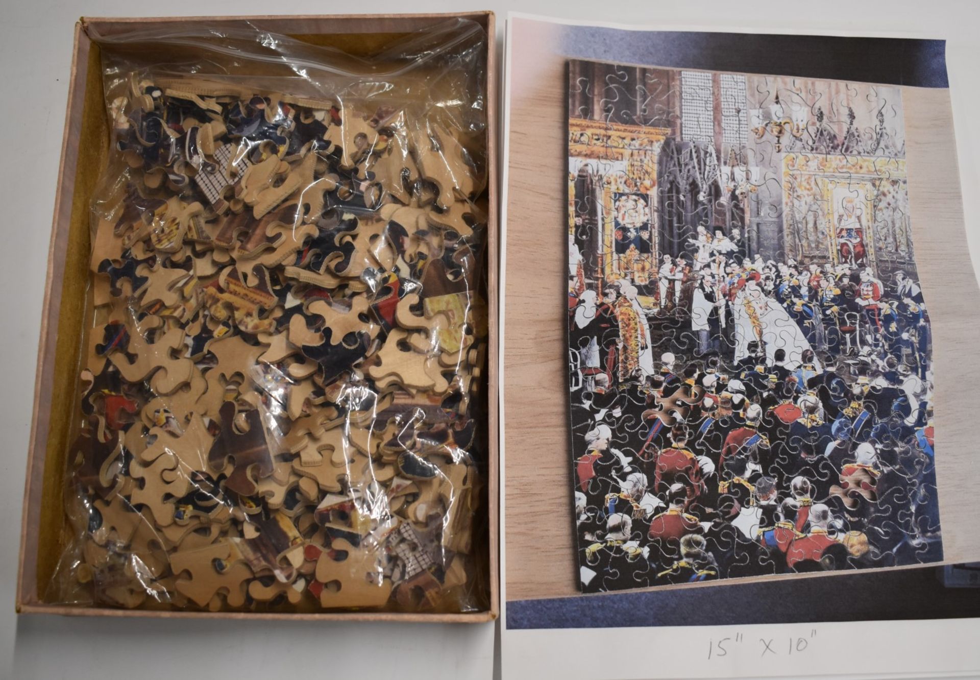 Two vintage jigsaw puzzles: The Royal Wedding being Shaw’s “Champion” jig-saw puzzle in full - Image 2 of 2