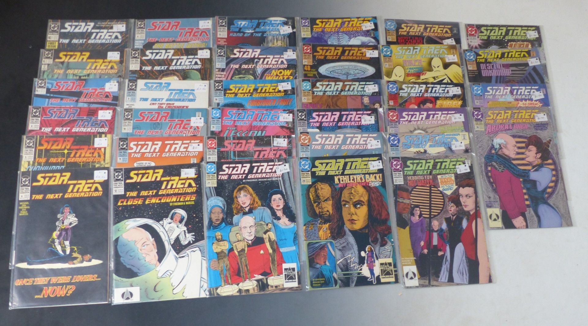 Thirty-two DC Star Trek The Next Generation comics.