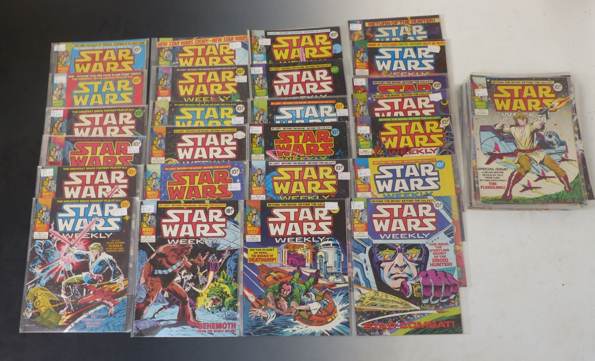 Fifty Marvel Star Wars Weekly comics dating from 1978-1979.