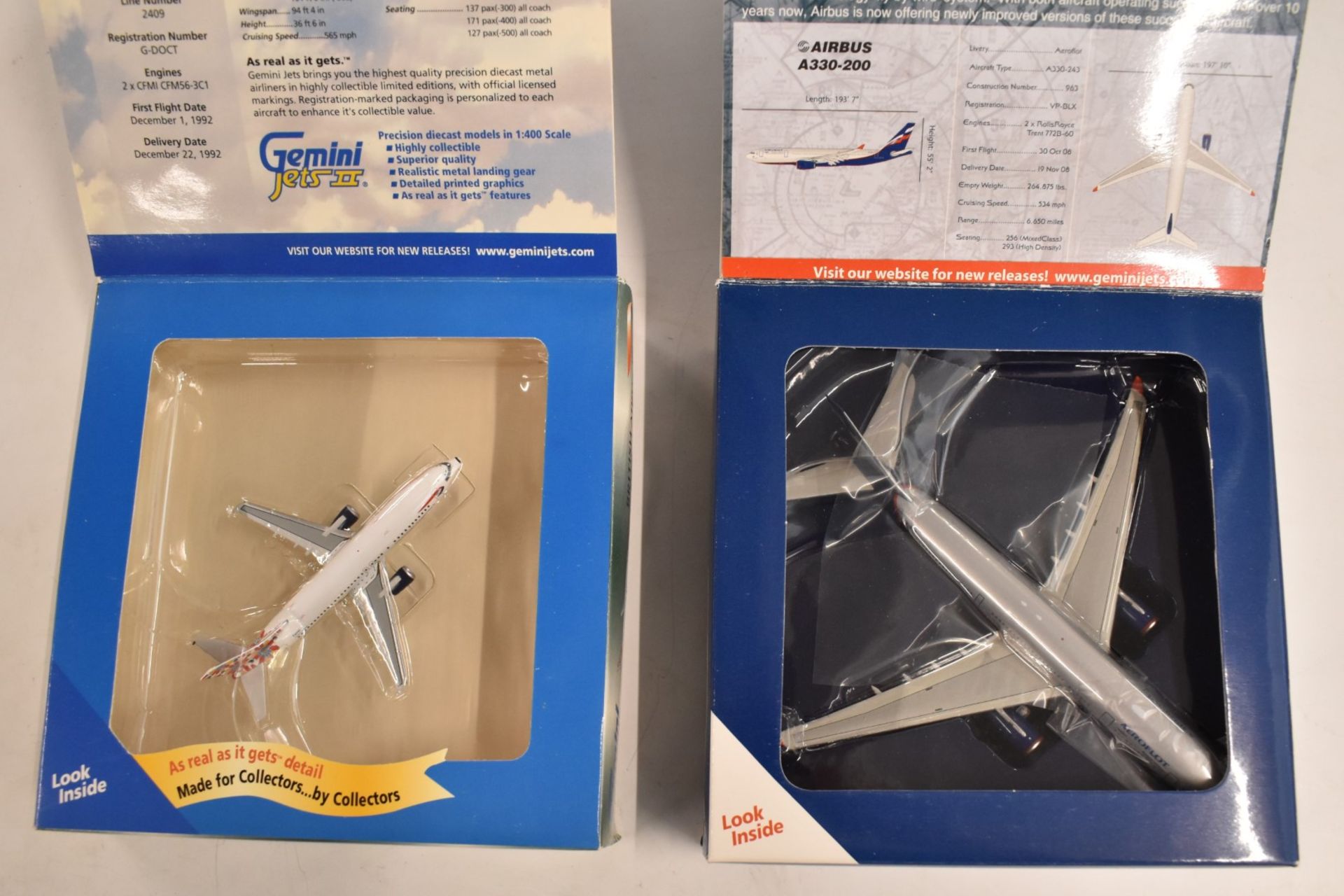 Ten Gemini Jets 1:400 and 1:200 scale diecast model aircraft, European carrier liveries including - Image 2 of 6