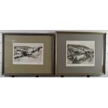 Harold Sayer pair of signed limited edition 89/100 and 6/200 etchings 'Lane Through The Village' and