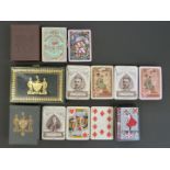 Four packs of Worshipful Company of Makers of Playing Cards playing cards, comprising 1887