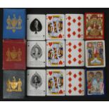 Three packs of Worshipful Company of Makers of Playing Cards playing cards, comprising 1909, 1911