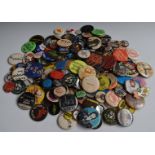 Approximately 250 pin button badges mostly late 1970s including Sham 69, Killing Joke, The Jam and