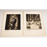 Anthony Buckley two black and white photographic studies of Her Majesty Queen Elizabeth II and HRH