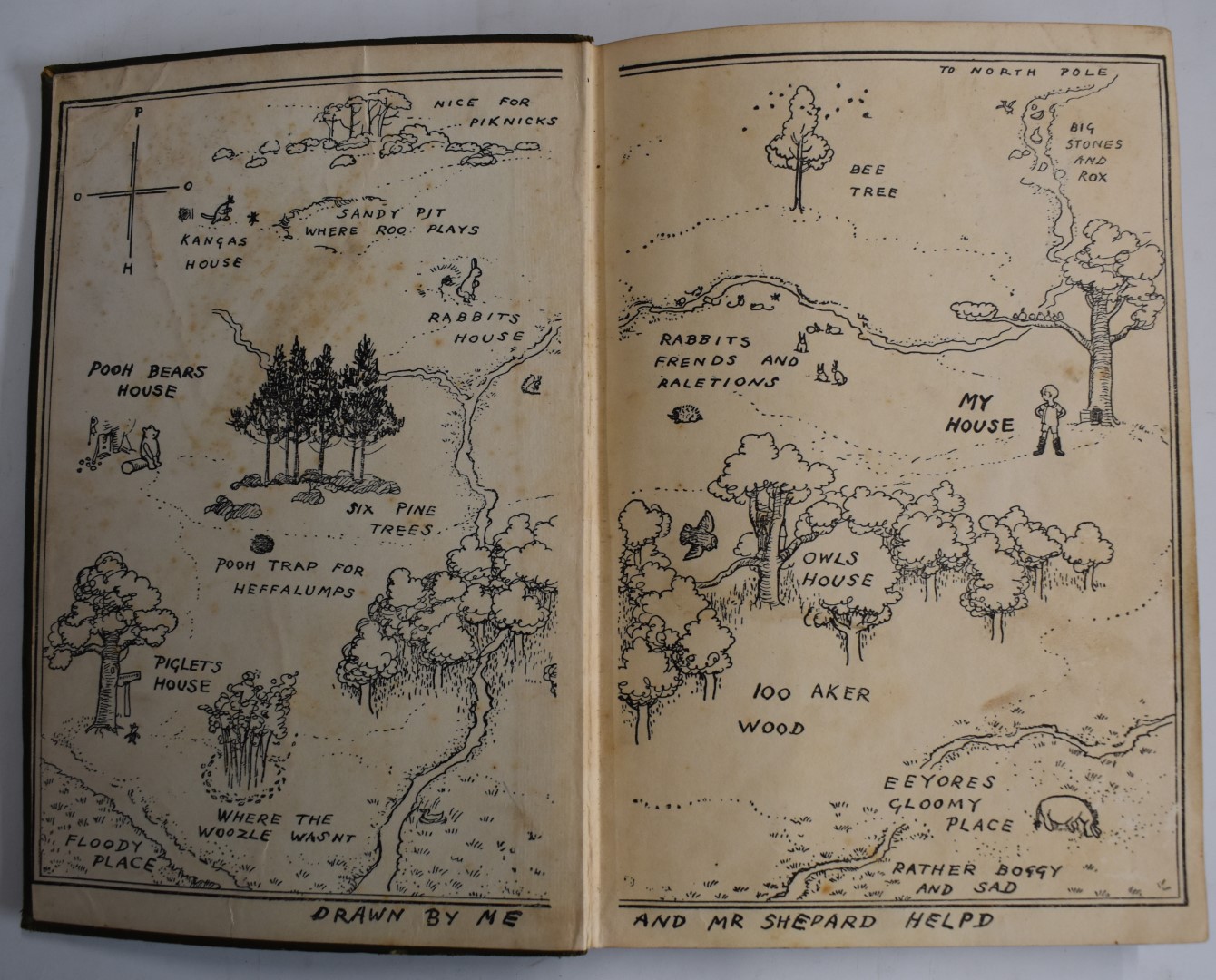 [Deluxe First Edition] A.A. Milne Winnie-The-Pooh with Decorations by Ernest H. Shepard published - Bild 2 aus 5