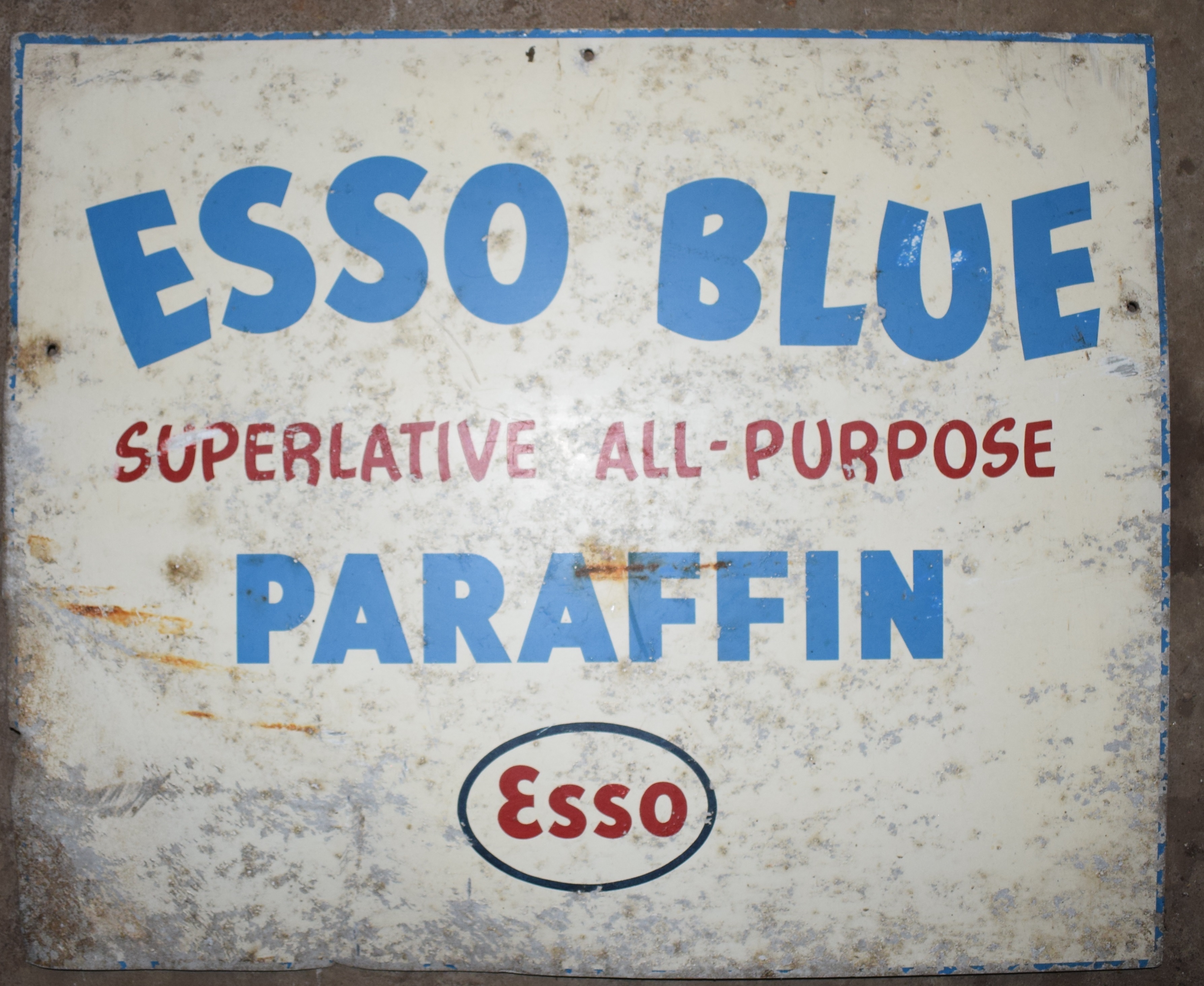 Two vintage metal advertising signs comprising 'Esso Blue' & 'A C Filters', 45 x 56cm PLEASE NOTE - Image 2 of 2