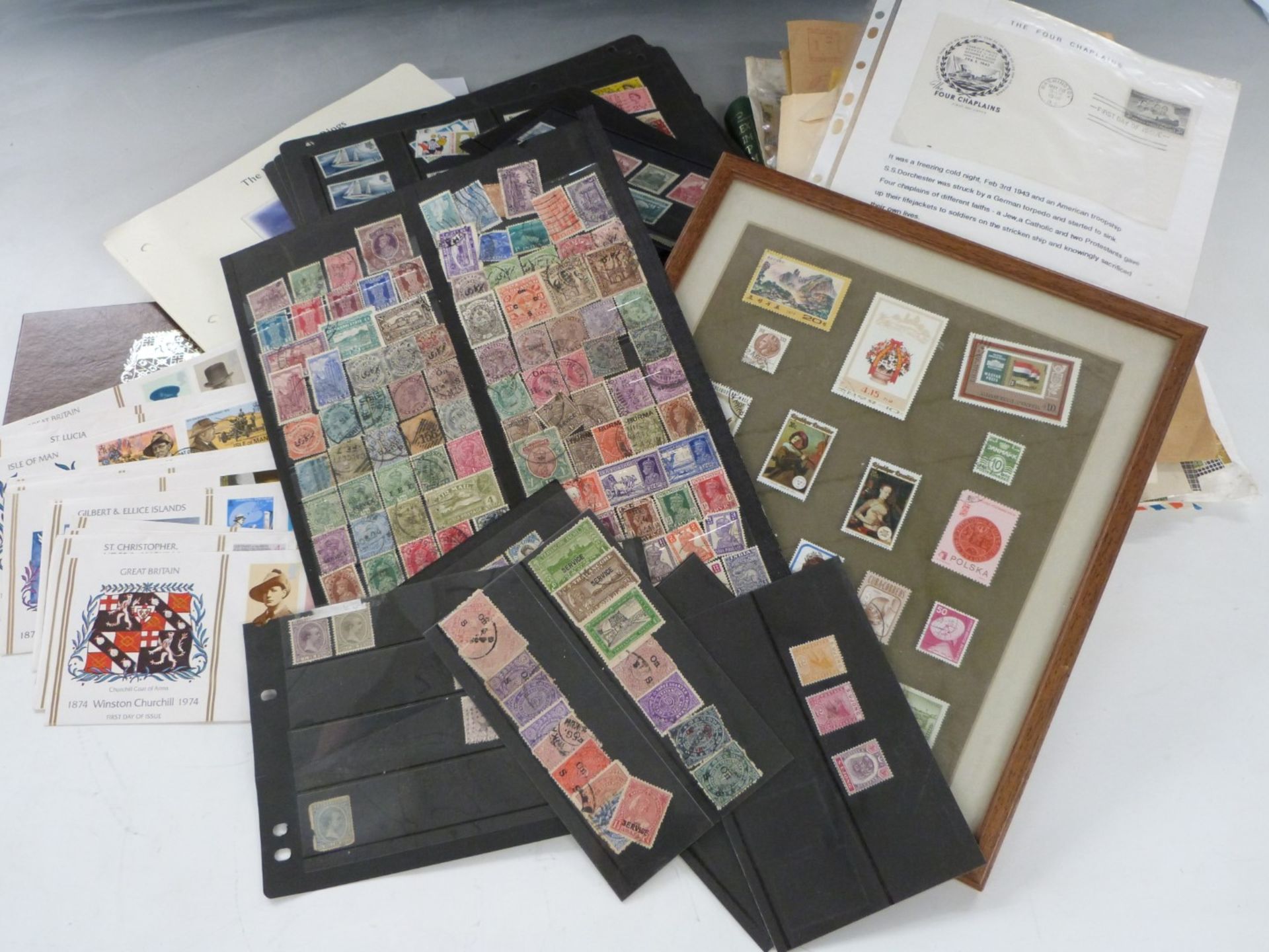 A large collection of all world stamps in loose stock sheets, all reigns, some mint GB, New