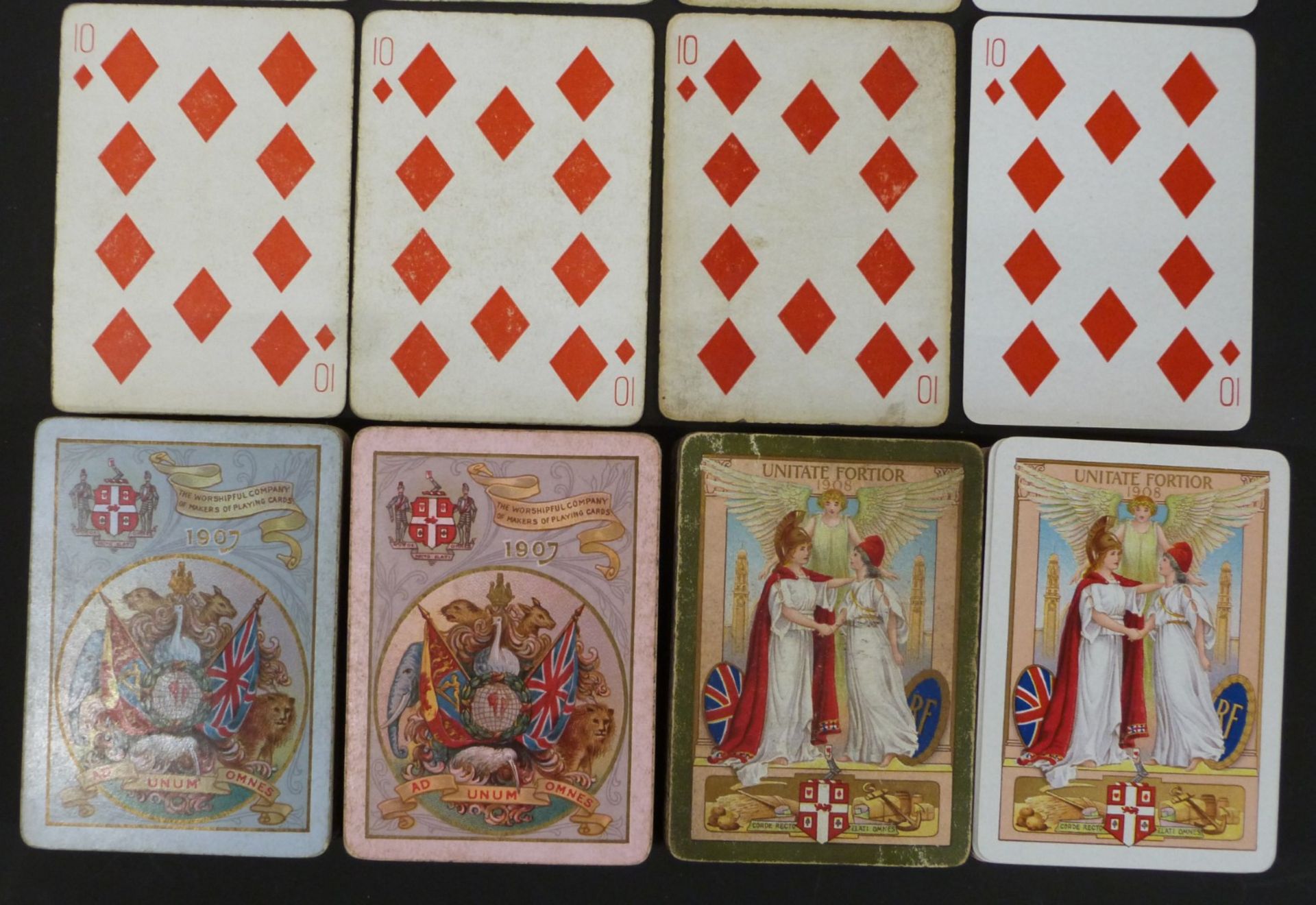 Four packs of Worshipful Company of Makers of Playing Cards playing cards, comprising two double - Image 2 of 4