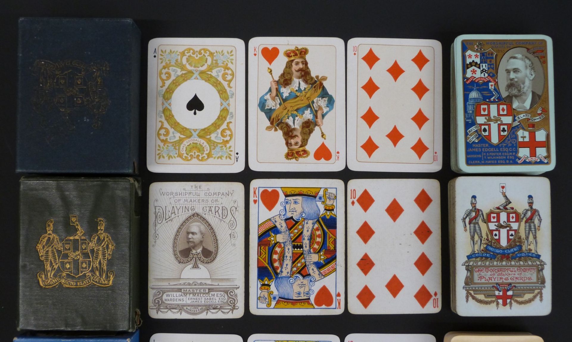 Four packs of Worshipful Company of Makers of Playing Cards playing cards, comprising 1884 by - Image 3 of 3