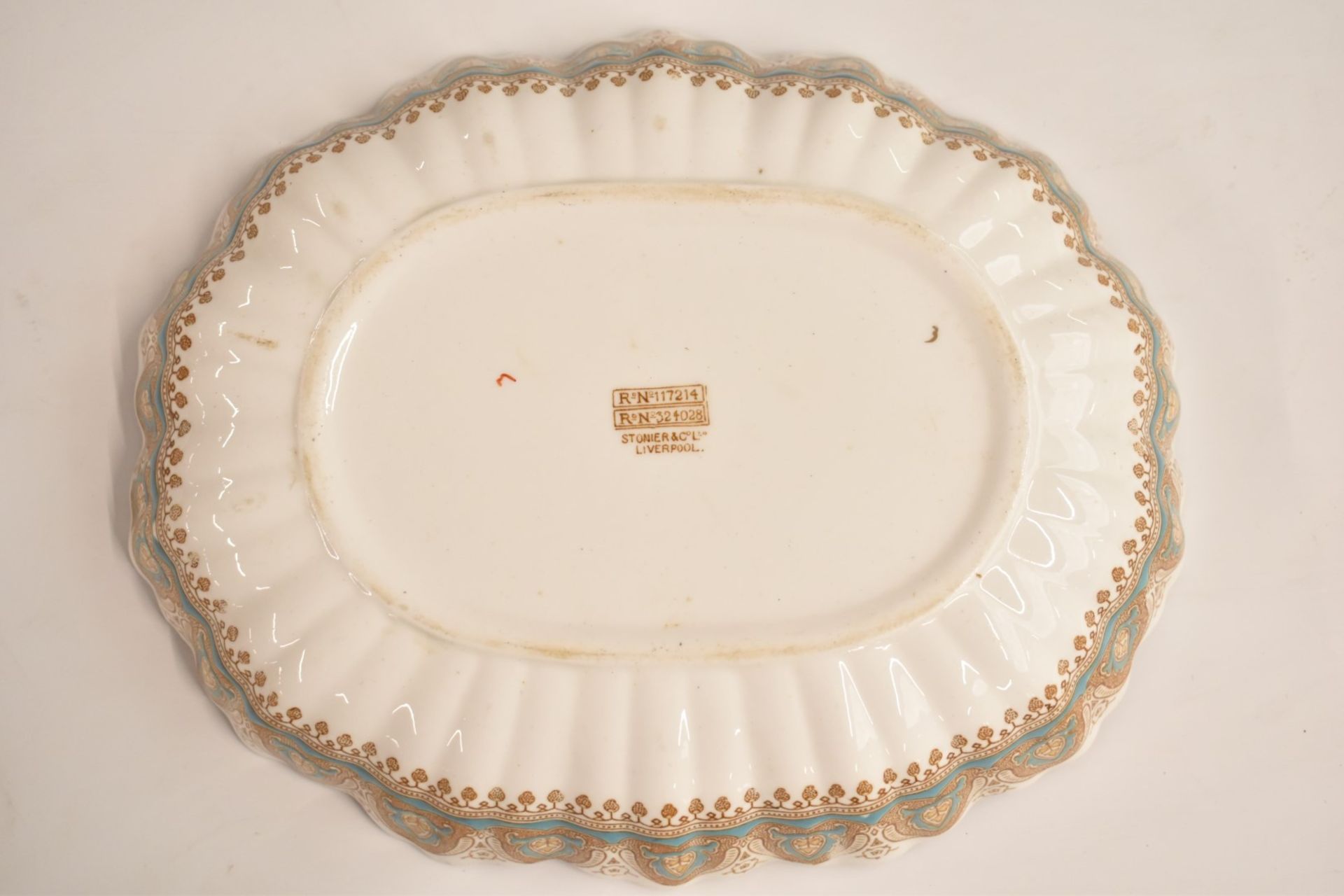 Red Star Line oval bowl with Stonier & Co. Ltd Liverpool to base, White Star Line transfer visible - Image 4 of 5