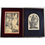 Two limited edition / artist's proof engravings 'Trace Spirit' and 'Gita Govinda' both dated 66