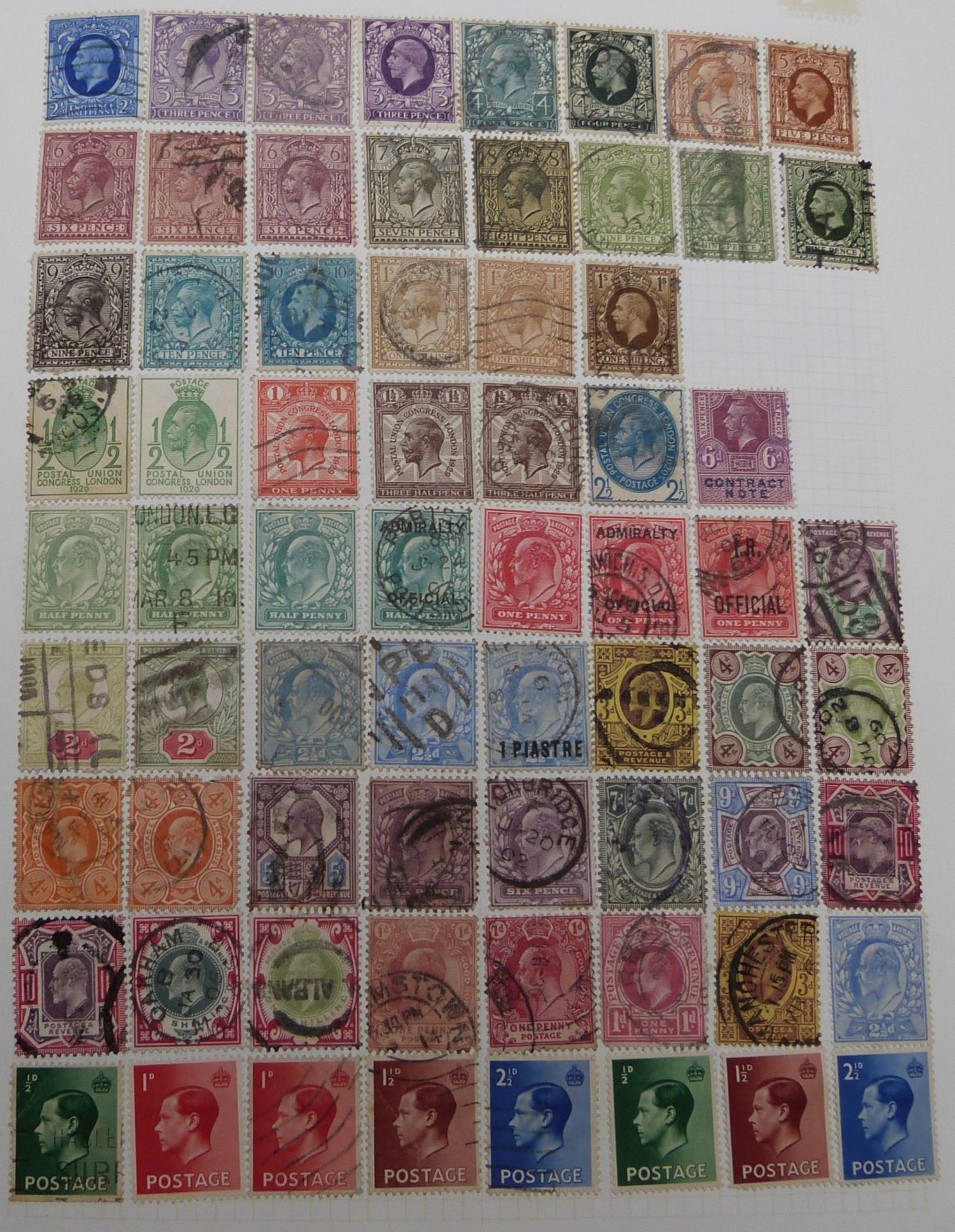 Eight all world Tower stamp albums, all well filled and arranged alphabetically covering all reigns - Image 16 of 17